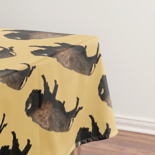 Galloping Bison Tischdecke (Beispiel)