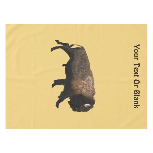 Galloping Bison Tischdecke (Vorderseite (Horizontal))
