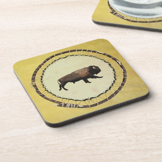 Galloping Bison Untersetzer (Linke Seite)