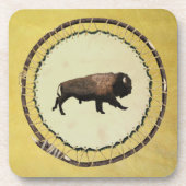 Galloping Bison Untersetzer (Vorderseite)