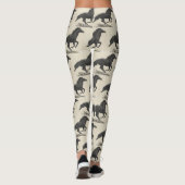 Galloping Black Horse Leggings (Rückseite)