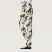 Galloping Black Horse Leggings (Links)