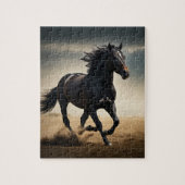 Galloping Black Stallion Puzzle (Vertikal)