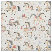 Galloping Carousel: Whimsy Horse Stoff (Nahaufnahme)