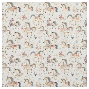 Galloping Carousel: Whimsy Horse Stoff