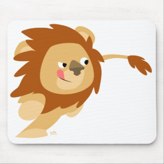 Galloping Cartoon Löwenmousepad Mousepad