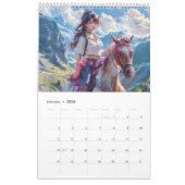 Galloping Dreams – Manga Horse Girl Calendar 2026 Kalender (Jan 2026)