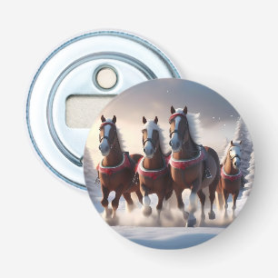 Galloping durch den Schnee: Die magischen Pferde d Flaschenöffner