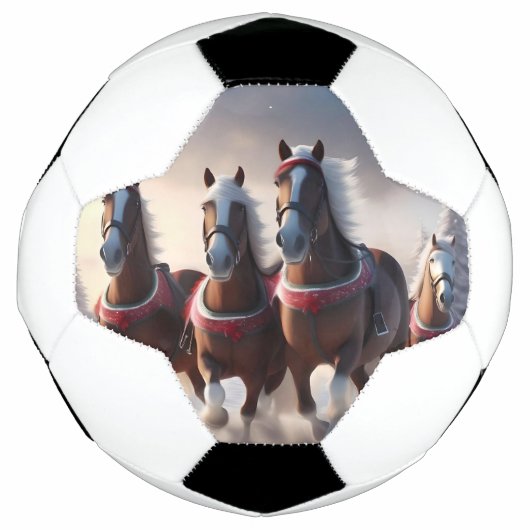 Galloping durch den Schnee: Die magischen Pferde d Fußball (Vorderseite)