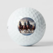 Galloping durch den Schnee: Die magischen Pferde d Golfball (Vorderseite)