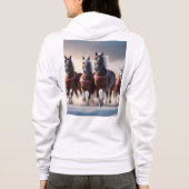 Galloping durch den Schnee: Die magischen Pferde d Hoodie (Rückseite)