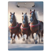 Galloping durch den Schnee: Die magischen Pferde d Klemmbrett (Vorderseite)