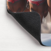 Galloping durch den Schnee: Die magischen Pferde d Mousepad (Ecke)