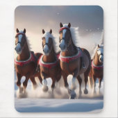 Galloping durch den Schnee: Die magischen Pferde d Mousepad (Vorne)