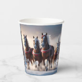 Galloping durch den Schnee: Die magischen Pferde d Pappbecher (Rückseite)