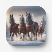 Galloping durch den Schnee: Die magischen Pferde d Pappteller (Vorderseite)