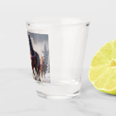 Galloping durch den Schnee: Die magischen Pferde d Schnapsglas (Rechts)