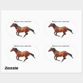 Galloping durchgeklebte Aufkleber (Blatt)