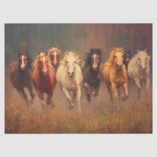 Galloping Freedom Pferde Entdeckungsreise Seidenpapier (Vorderseite)