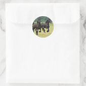 Galloping Friesian Horses Stickers (Tasche)