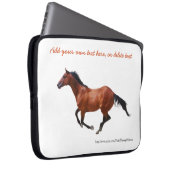 Galloping gedankenvoll Pferd Laptop-Schläfchen Laptopschutzhülle (Vorne Rechts)