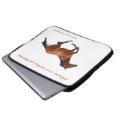 Galloping gedankenvoll Pferd Laptop-Schläfchen Laptopschutzhülle (Vorne Knopf)