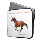 Galloping gedankenvoll Pferd Laptop-Schläfchen Laptopschutzhülle (Vorderseite Links)