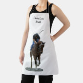 Galloping gedankenvoll Pferd und Reiter Schürze (InSitu)