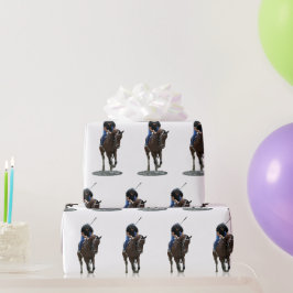 Galloping gedrehtes Pferdewrapping Papier Geschenkpapier