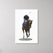 Galloping gepflegten Pferd Stretch Canvas Print Leinwanddruck (Vorderseite)