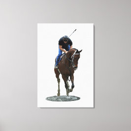 Galloping gepflegten Pferd Stretch Canvas Print Leinwanddruck