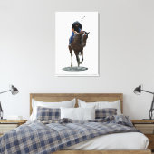 Galloping gepflegten Pferd Stretch Canvas Print Leinwanddruck (Insitu (Schlafzimmer))