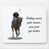 Galloping gepflegten Pferd und Rider Mouse Pad Mousepad (Vorne)