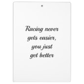 Galloping gepflegten Pferdekletter mit Zitat Klemmbrett (Rückseite)