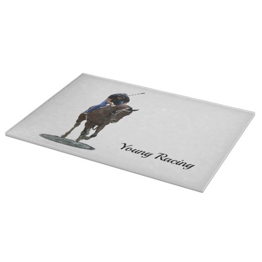 Galloping gepflegten Pferdeschneider Schneidebrett (Ecke)