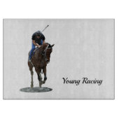 Galloping gepflegten Pferdeschneider Schneidebrett (Vorderseite)