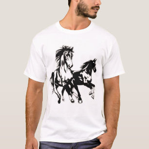 Galloping Grace: Majestic Horse Graphic T - Shirt" T-Shirt