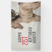 Galloping gute Zeiten! Pferd Birthday Banner (Vertikal)