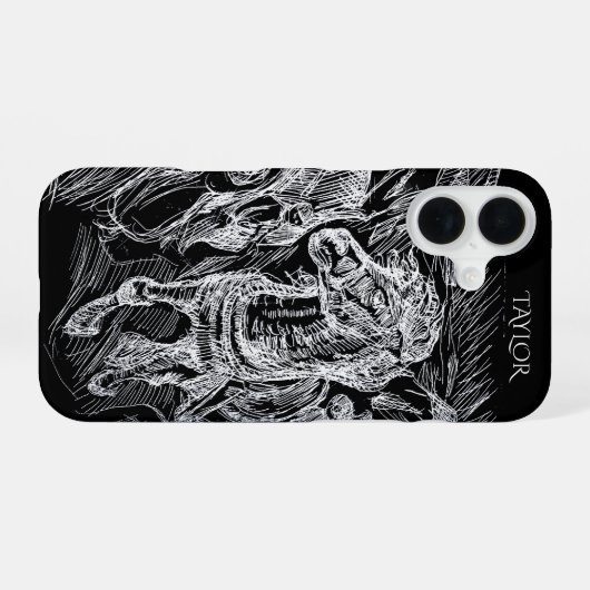Galloping Horse – Edvard Munch Personalized  iPhone 16 Hülle (Rückseite (Horizontal))