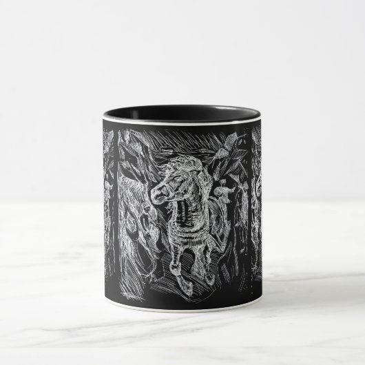 Galloping Horse – Edvard Munch Personalized Tasse (Zentrum)
