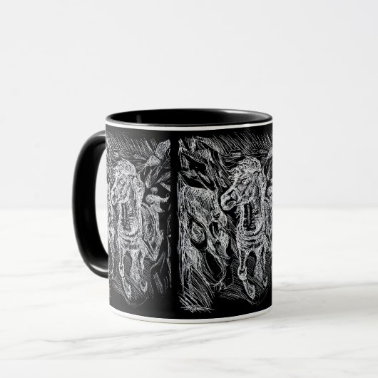 Galloping Horse – Edvard Munch Personalized Tasse (Vorderseite Links)