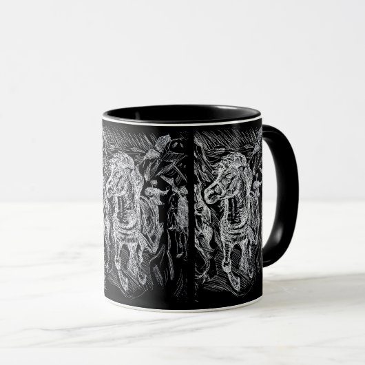 Galloping Horse – Edvard Munch Personalized Tasse (VorderseiteRechts)