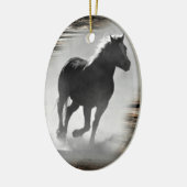 Galloping Horse Keramik Ornament (Links)