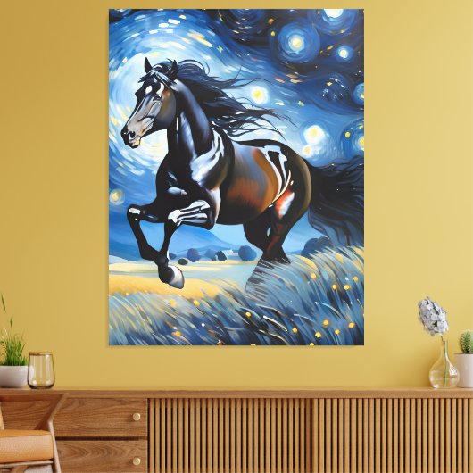 Galloping Horse Leinwanddruck (Insitu (Wohnzimmer))