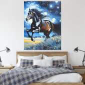 Galloping Horse Leinwanddruck (Insitu (Schlafzimmer))