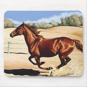 Galloping Horse Mouse Pad Mousepad
