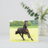 Galloping Horse Postcard Postkarte (Stehend Vorderseite)