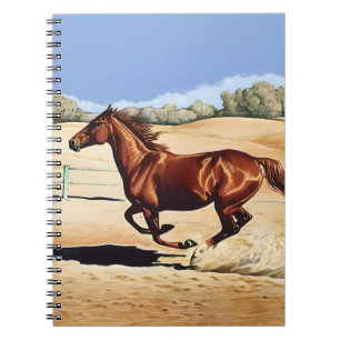"Galloping Horse" von Esorada Notizblock