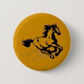 Galloping Horse Wild und frei Button (Vorderseite)