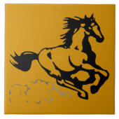 Galloping Horse Wild und frei Fliese (Vorderseite)